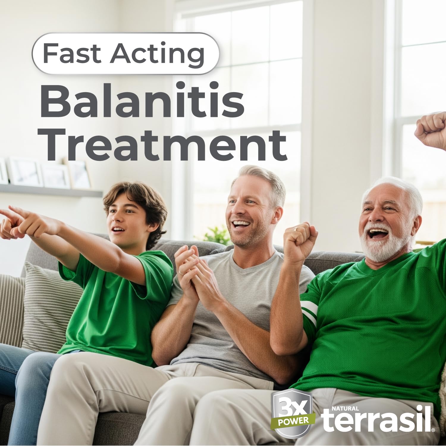 Terrasil Balanitis Relief ointment close-up showing creamy texture