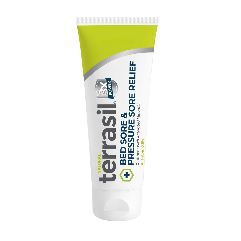 Terrasil Bed Sore Relief bottle for daily protection of irritated skin.