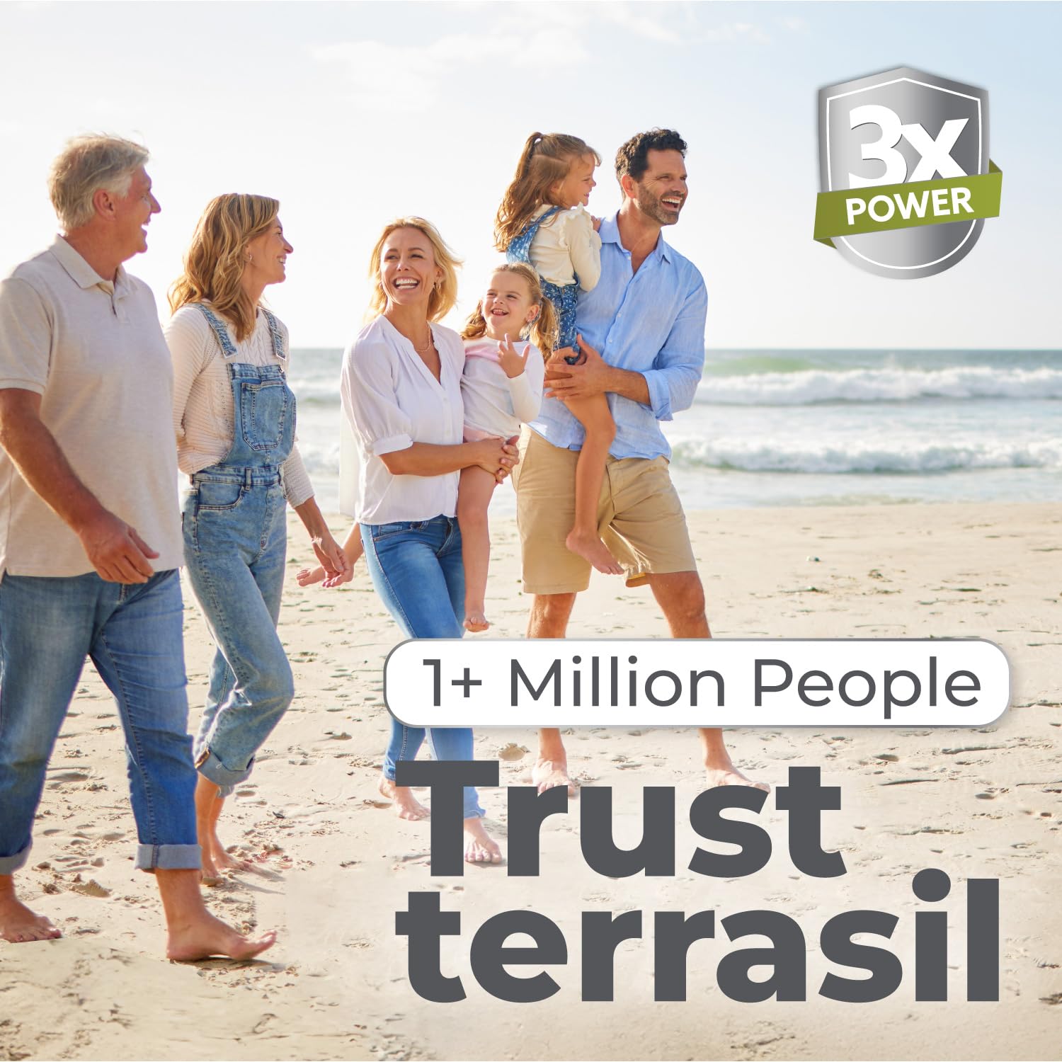 Terrasil cream texture close-up, smooth application on affected skin area.