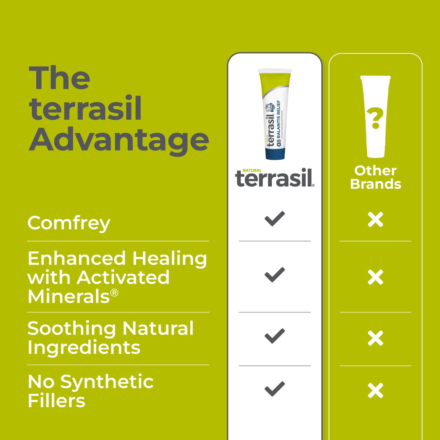 Terrasil ingredients like calendula and tea tree for natural care