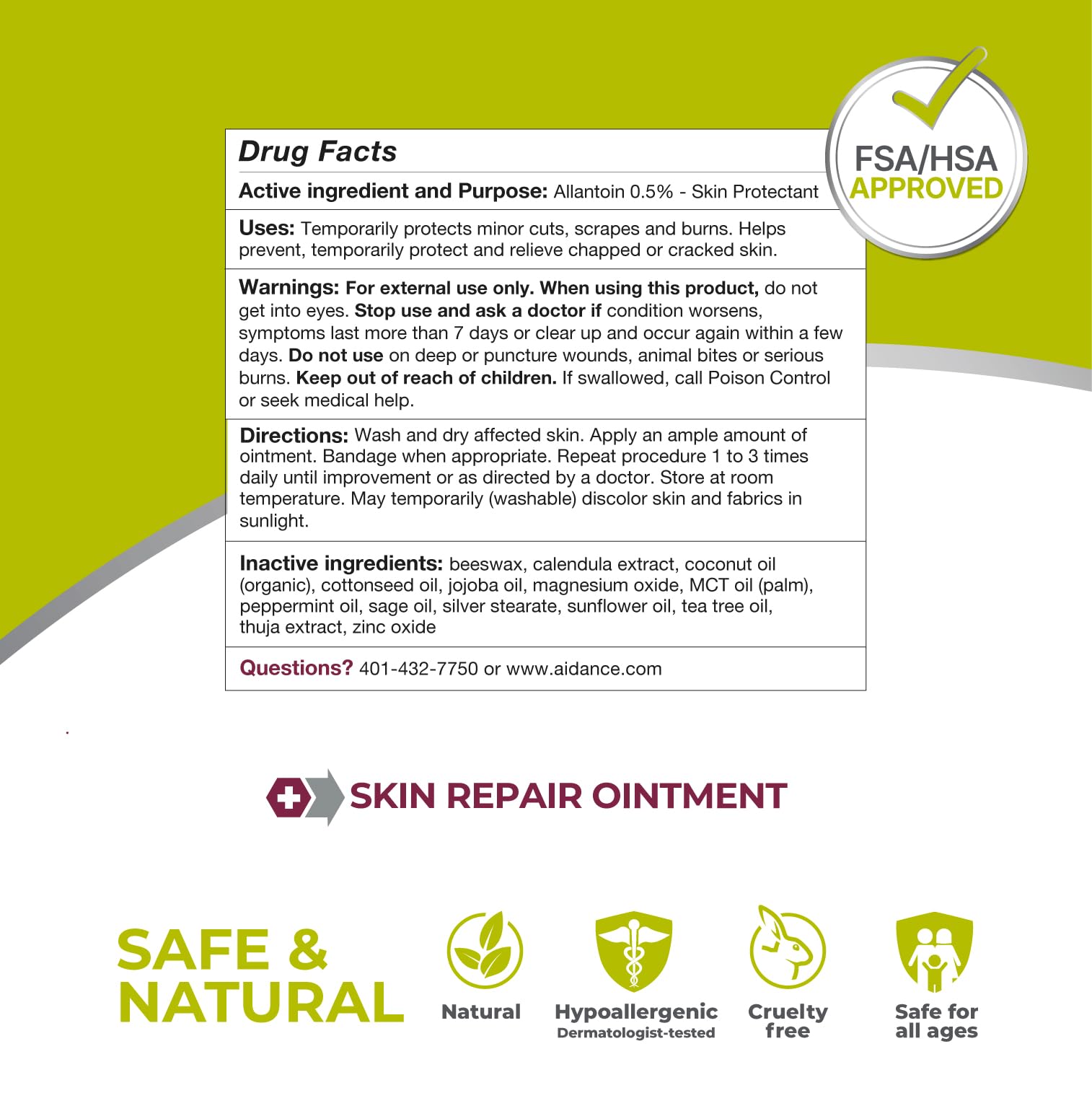 Terrasil Skin Repair featuring Activated Minerals technology for skin healing support