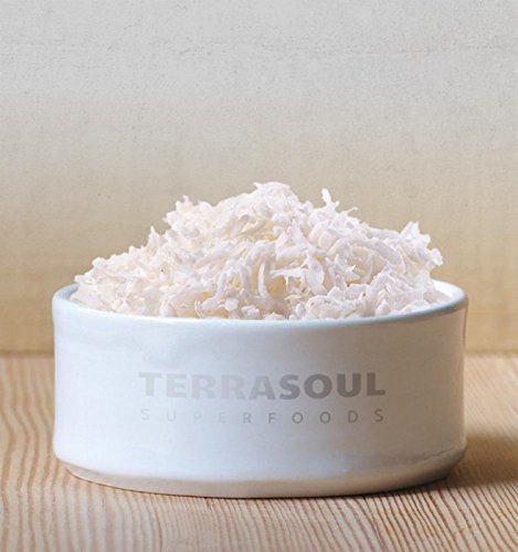 Terrasoul coconut flakes ingredient bowl showing versatile texture for recipes