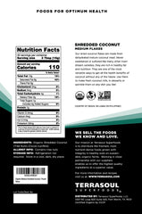 Terrasoul coconut flakes scoop for measured portions in breakfast bowls