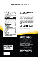 Terrasoul flax seeds measuring scoop scene, easy to add to smoothies