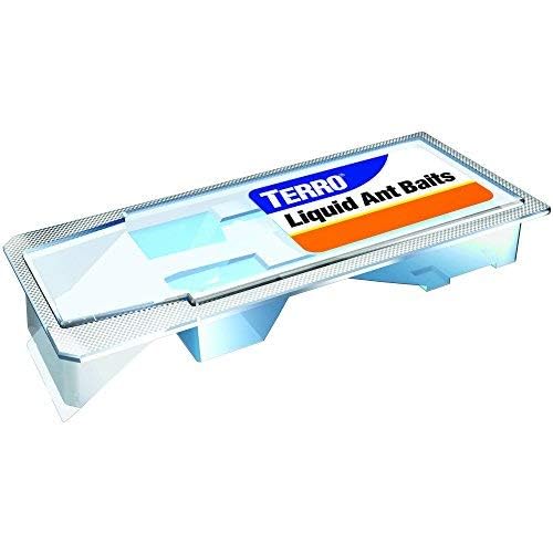 Terro 324 Ant Killer II liquid bait stations closeup showing safe, mess-free design.