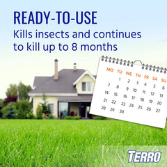 Terro Ant Dust kills ants on contact, reducing activity.