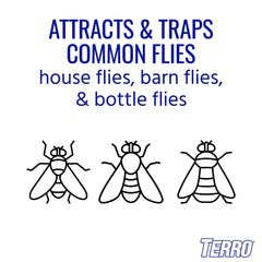 TERRO Fly Magnet Trap refill water setup for patios