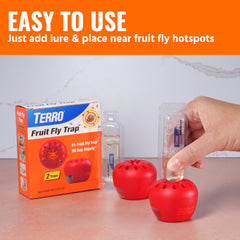 Long-lasting lure lasts up to 45 days per Terro indoor trap