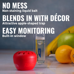 Terro fruit fly trap delivers up to 45 days of lure.