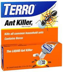 TERRO Liquid Ant Killer II gravity display with 2 oz bait stations for indoor ant control