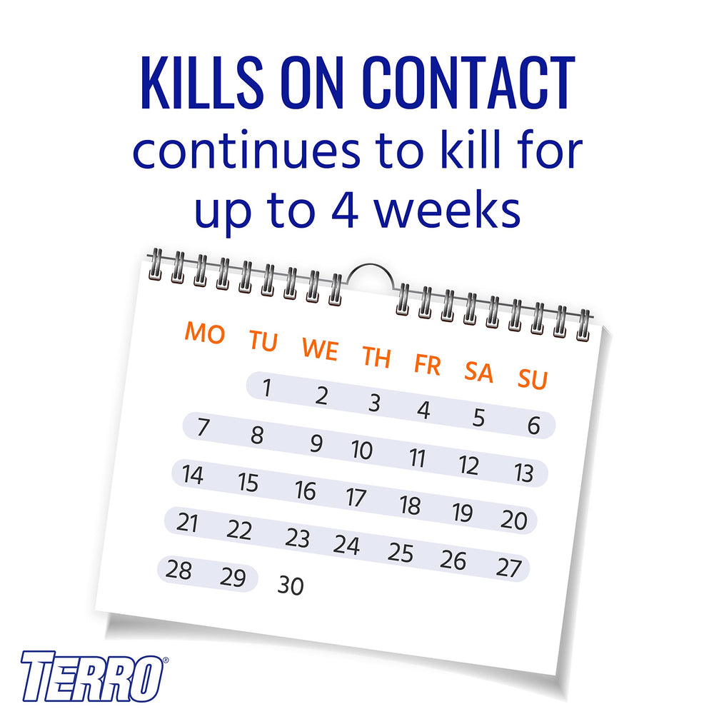 TERRO non-staining, odorless formula leaves no lasting odor