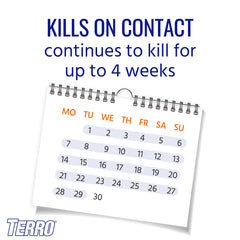 TERRO non-staining, odorless formula leaves no lasting odor