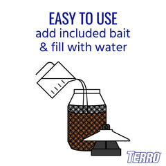 TERRO Outdoor Fly Trap ground placement for yard control