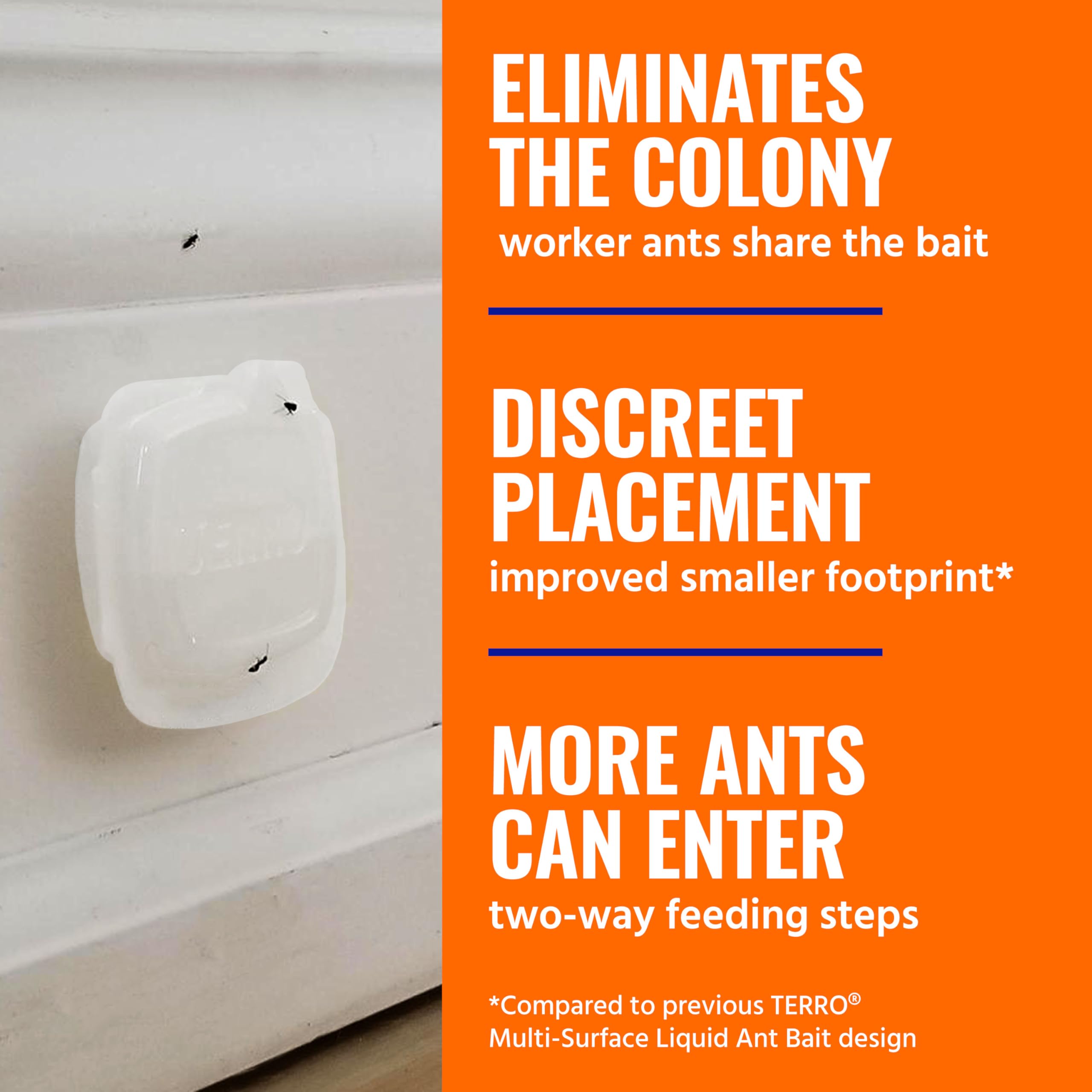 Ready-to-use Terro trap for immediate placement.