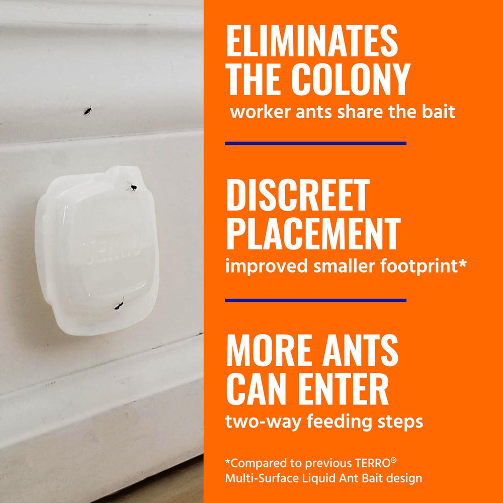 Ready-to-use Terro trap for immediate placement.