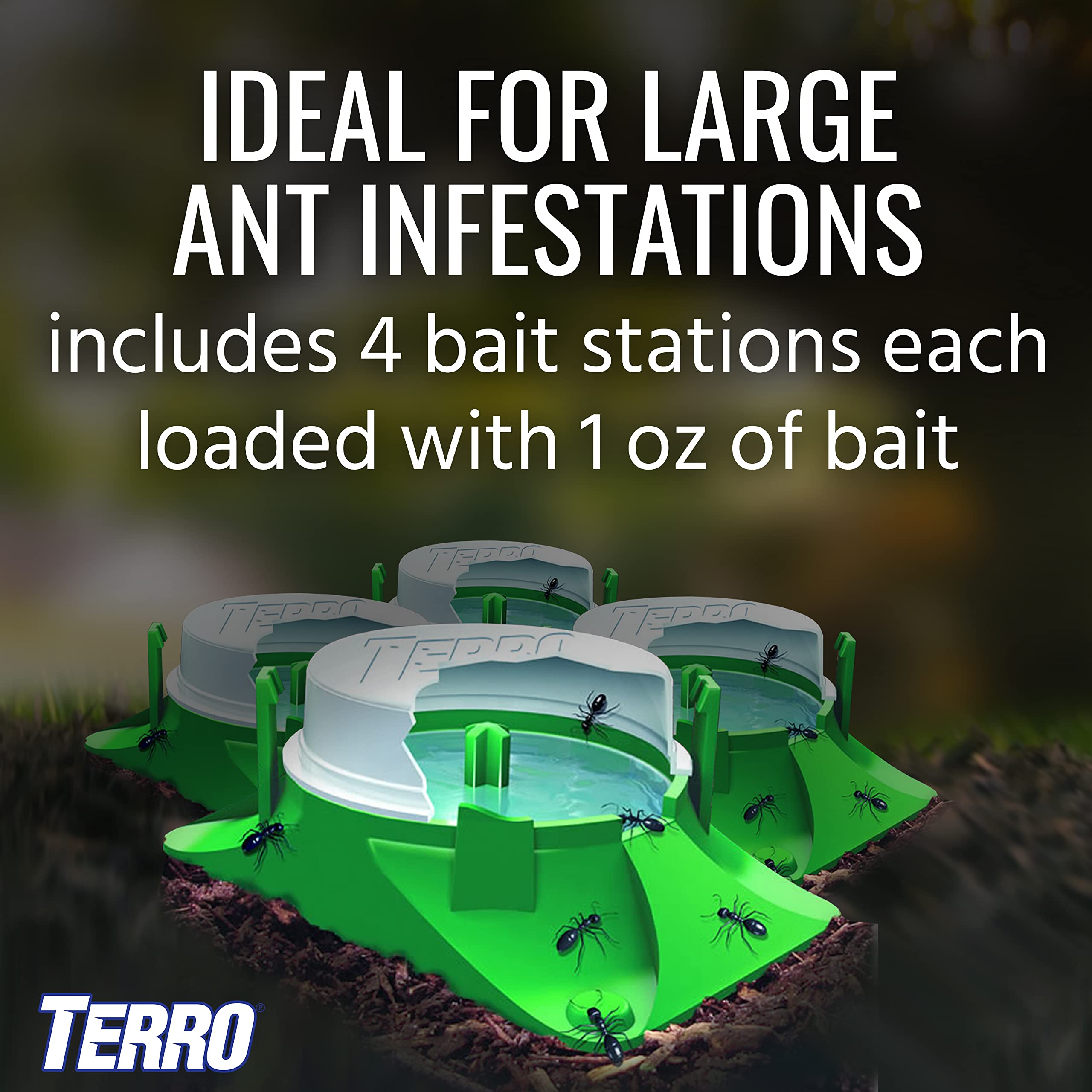 Activation step: push down and twist to open Terro bait.