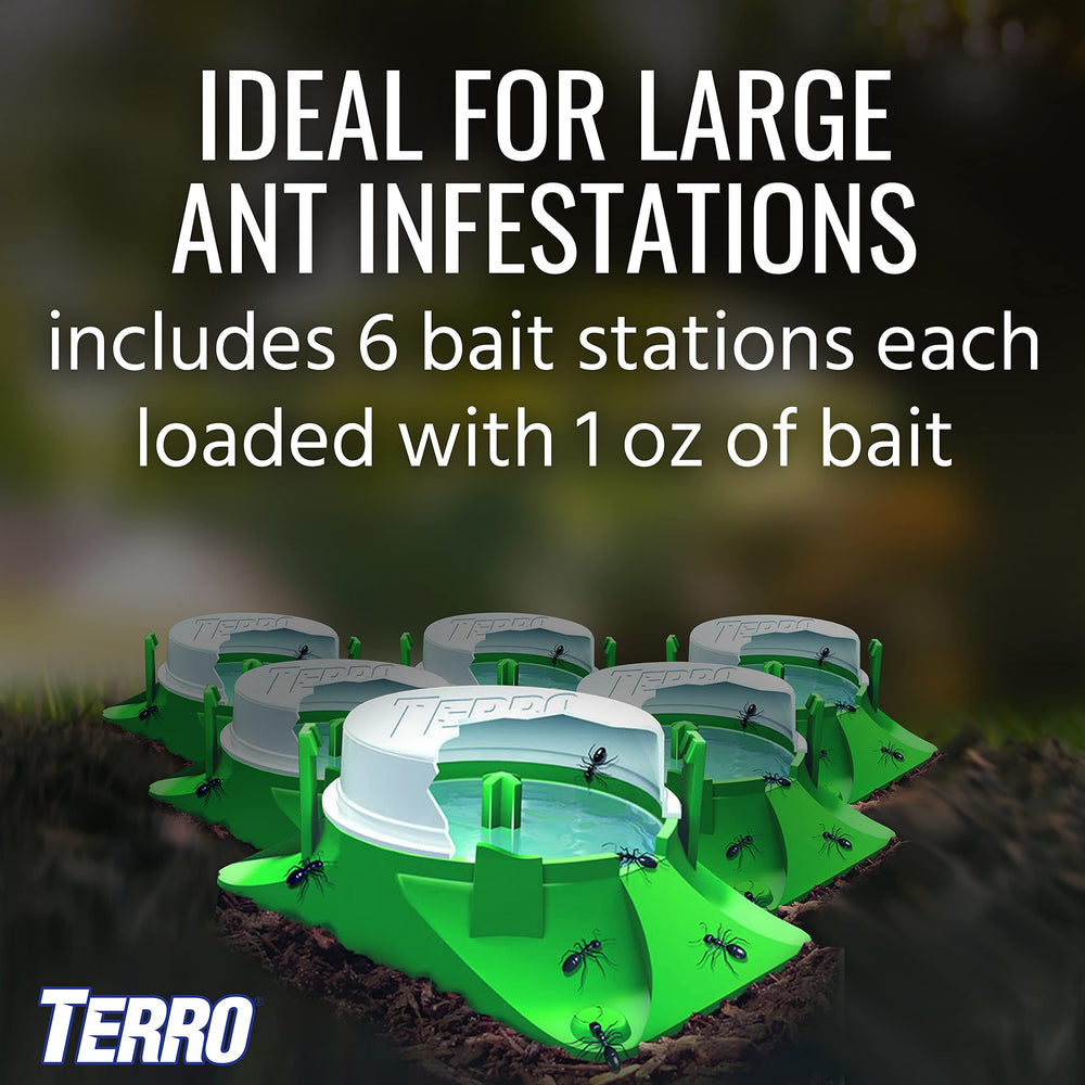 Liquid bait attracts ants for TERRO T1804SR monitoring and feeding
