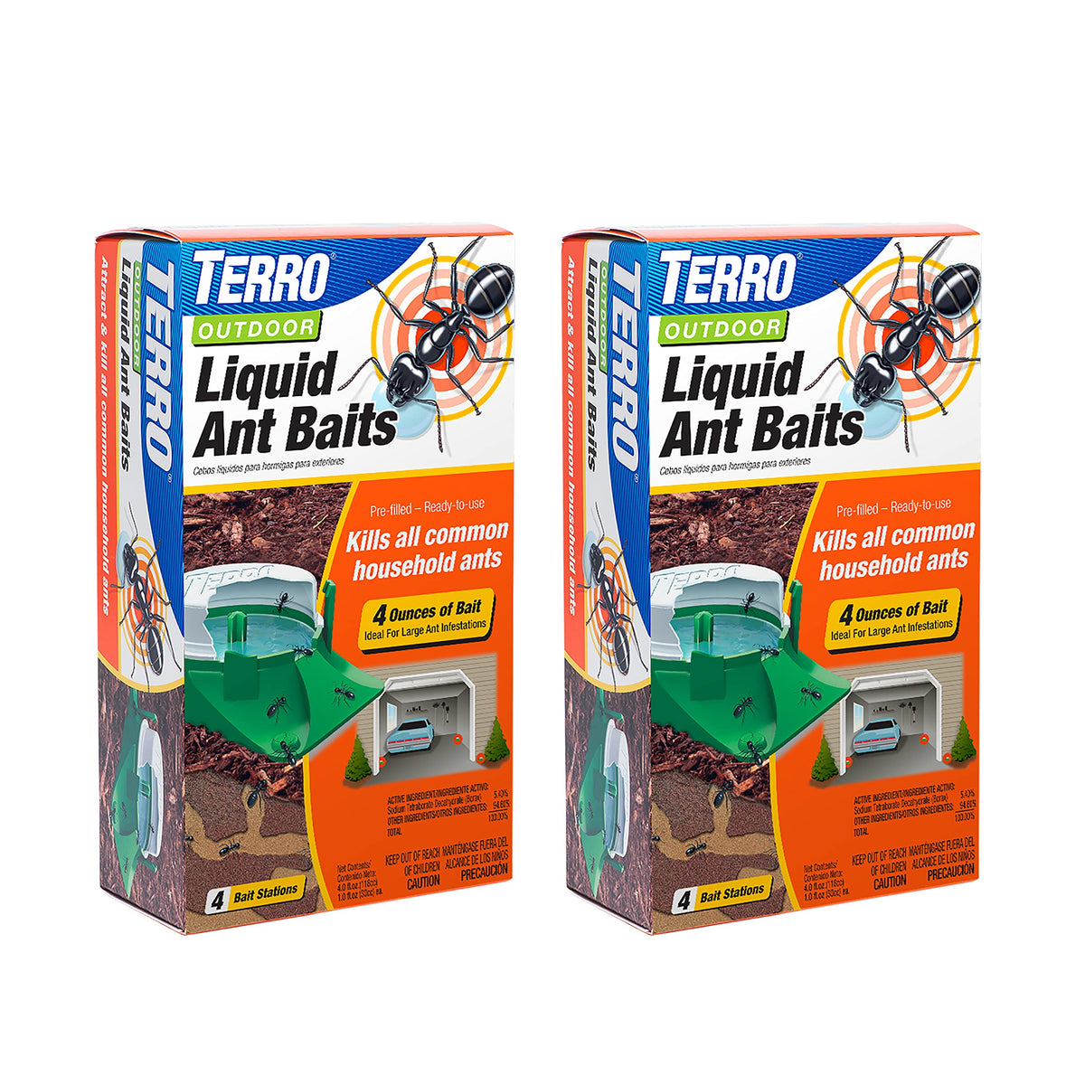 TERRO T1804SR outdoor liquid ant bait station targeting outdoor ant activity