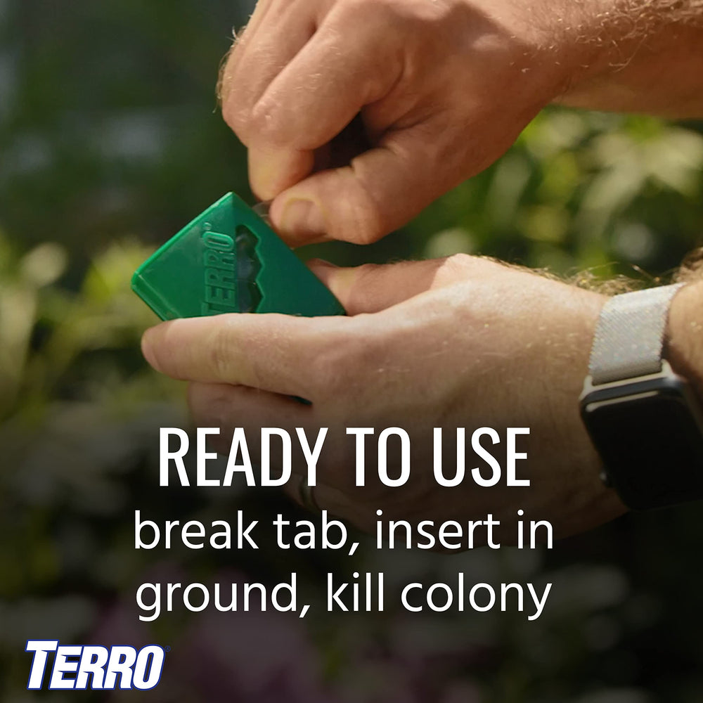 TERRO T1812SR exterior ant trail setup along garden path