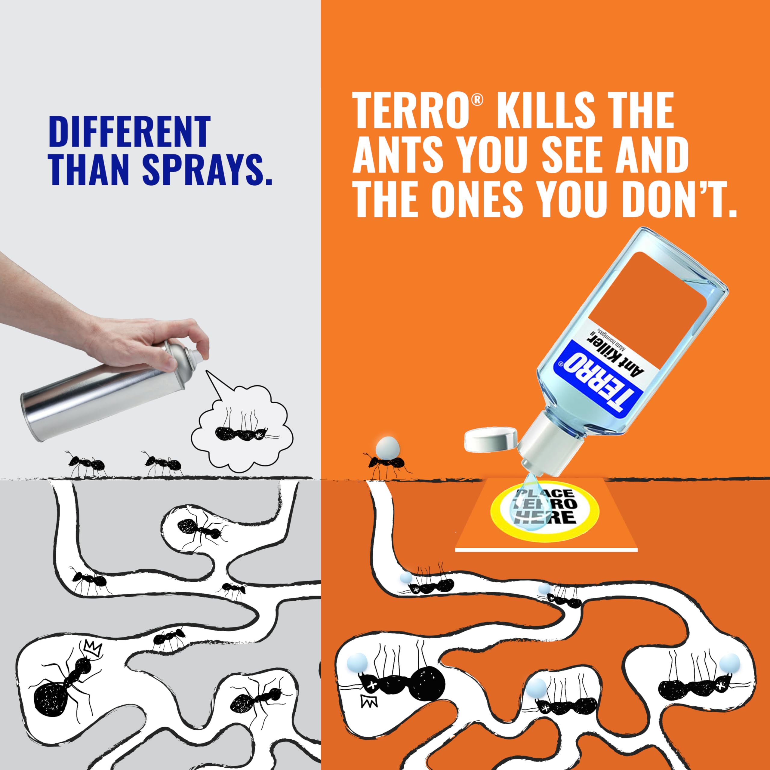 Terro T200-3SR cardboard tiles with bait illustrating easy indoor placement near trails.
