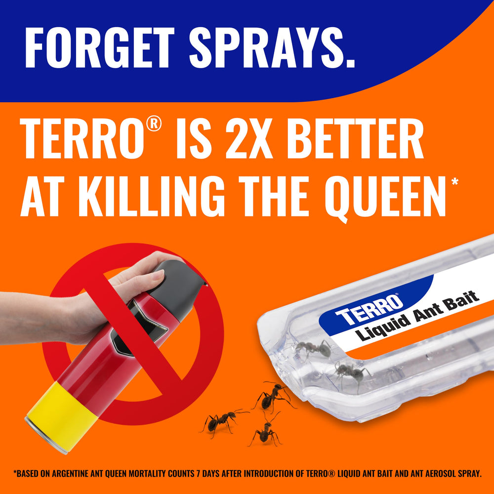 Terro T300-3SR bait close-up, compact design for inside use.