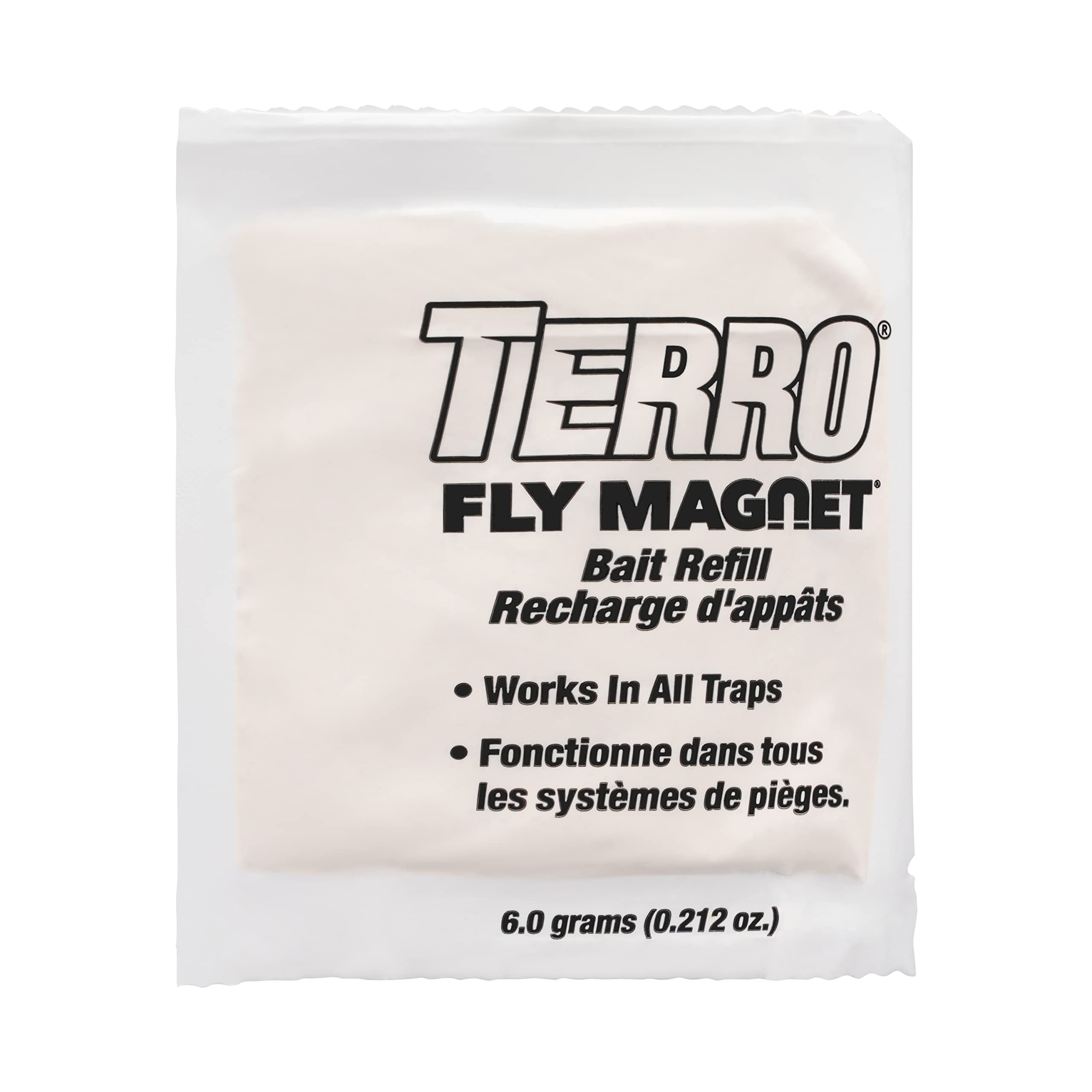 Terro T382 trap hanging setup ready to attract flies outdoors.