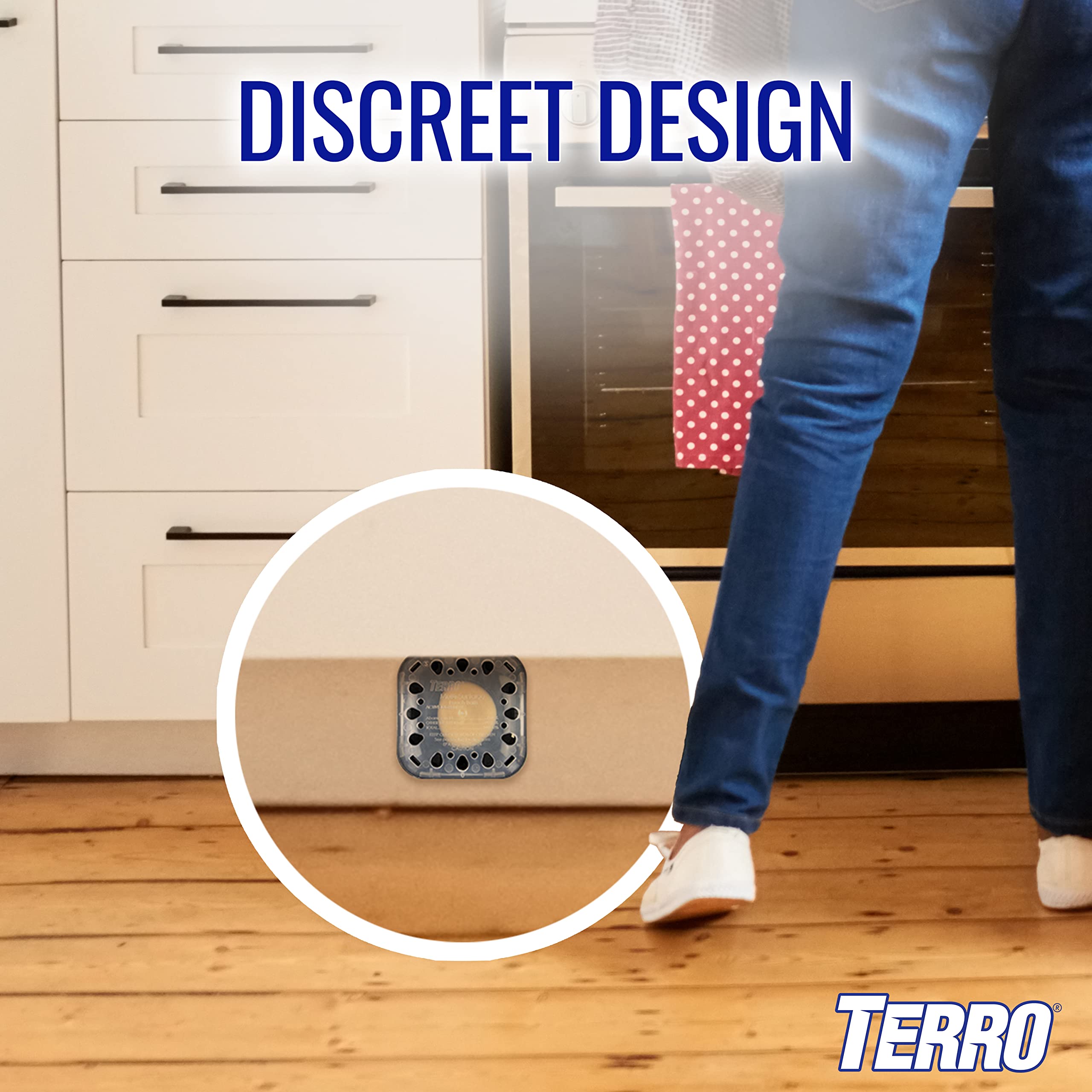 See-through window on Terro T500SR lets you monitor bait levels easily.