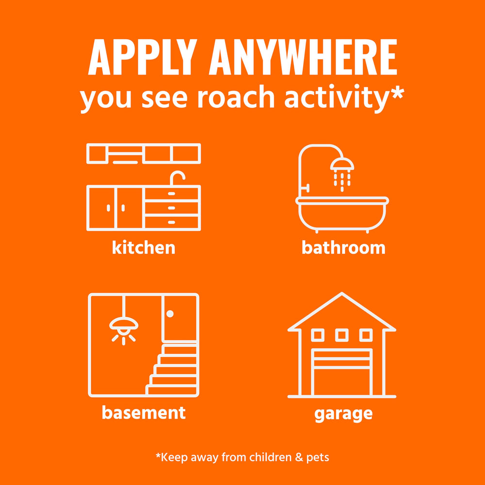 TERRO T502 bathroom use demonstrates targeted roach control