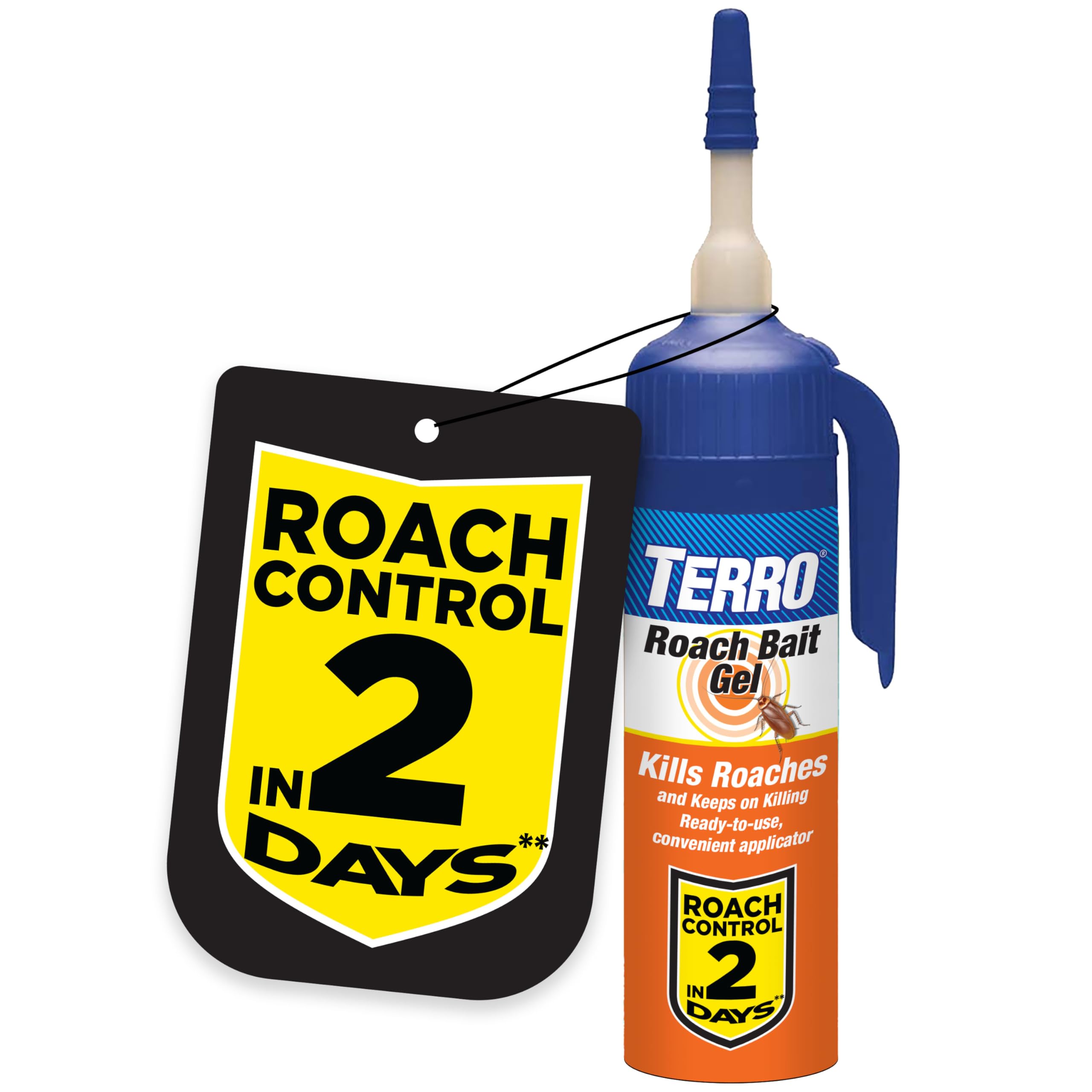 TERRO T502 gel bait dispense close-up shows easy roach control