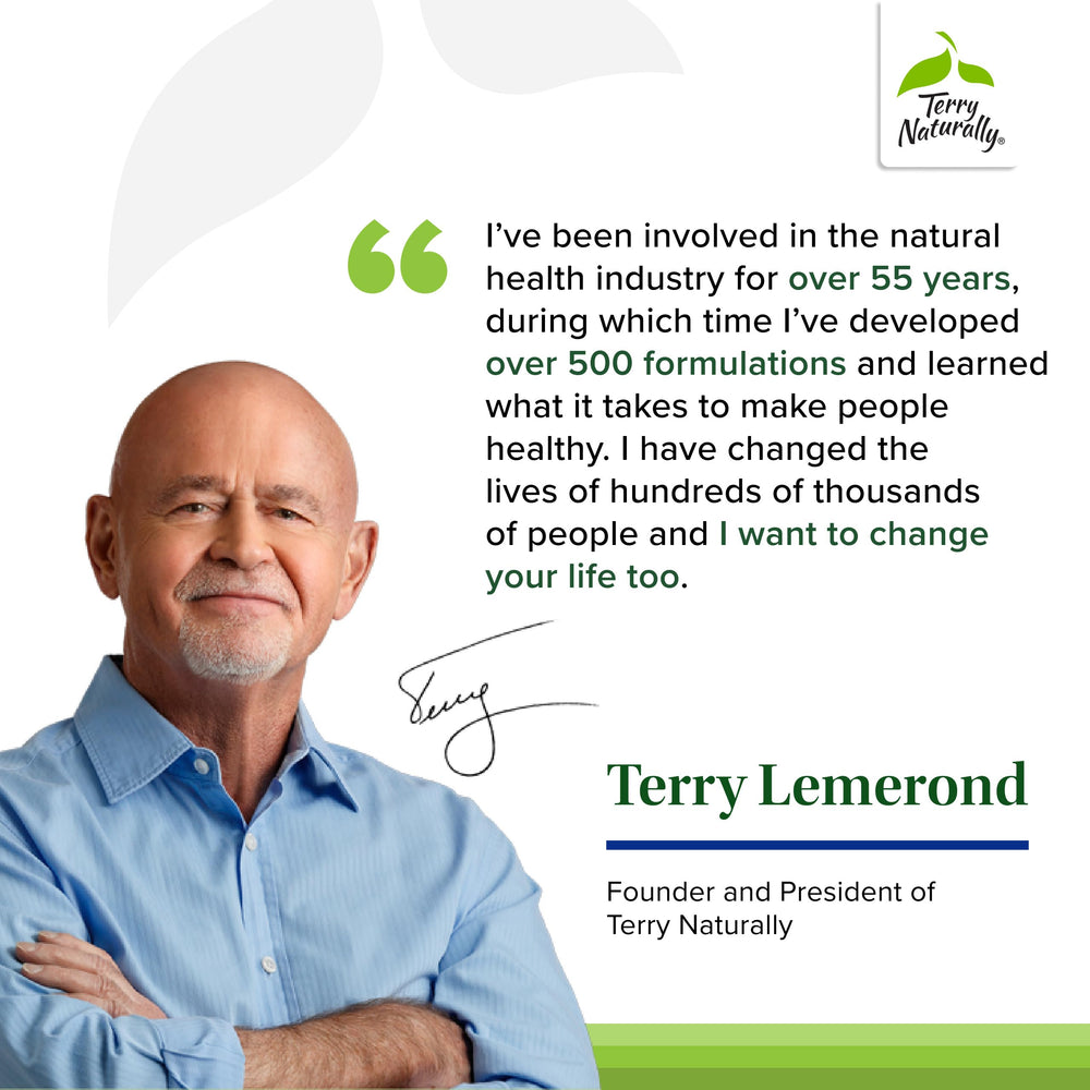 Terry Naturally AnxioCalm tablets-closeup shows small, easy-to-take tablets