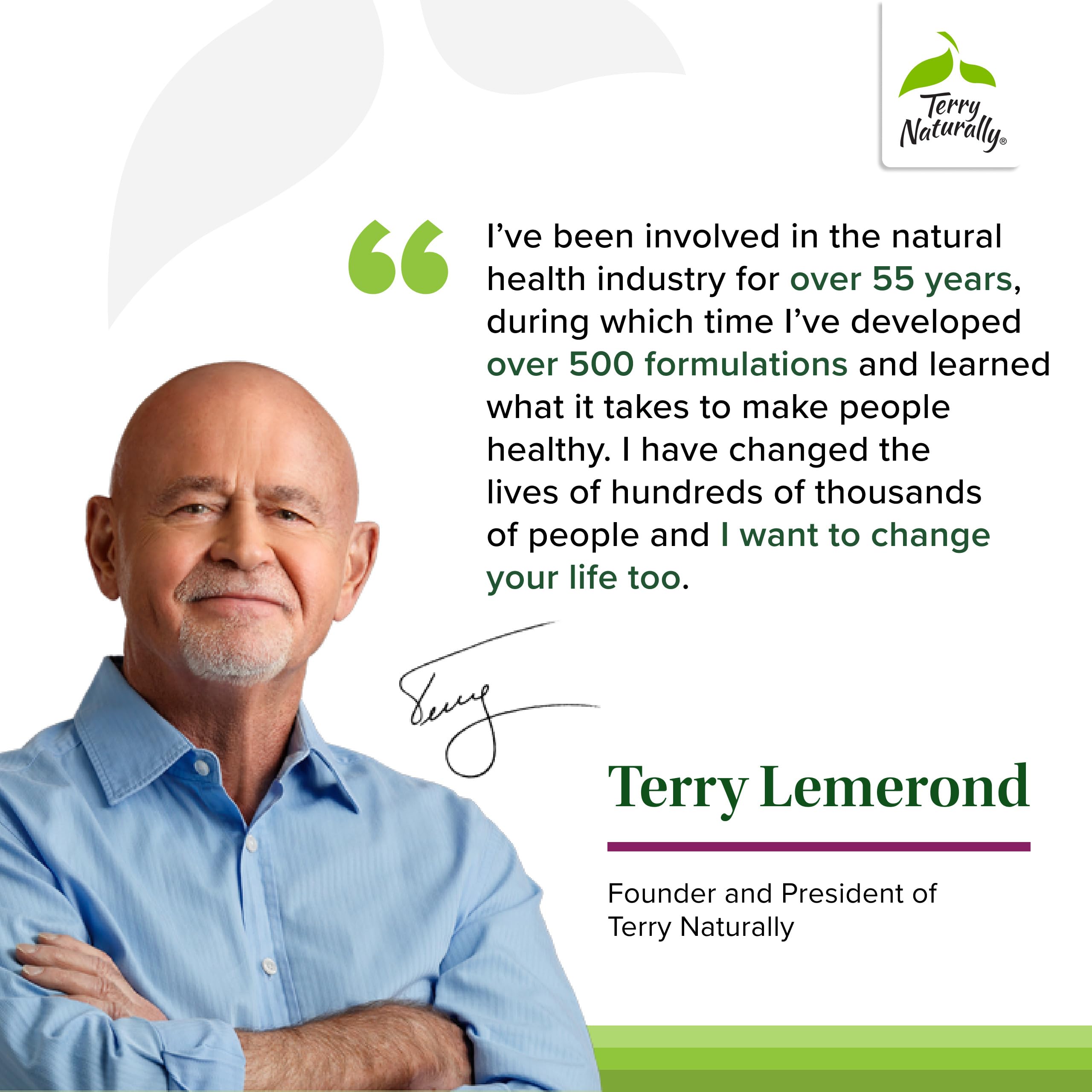 Terry Naturally OPC Extra Strength allergen-free packaging with no artificial additives.