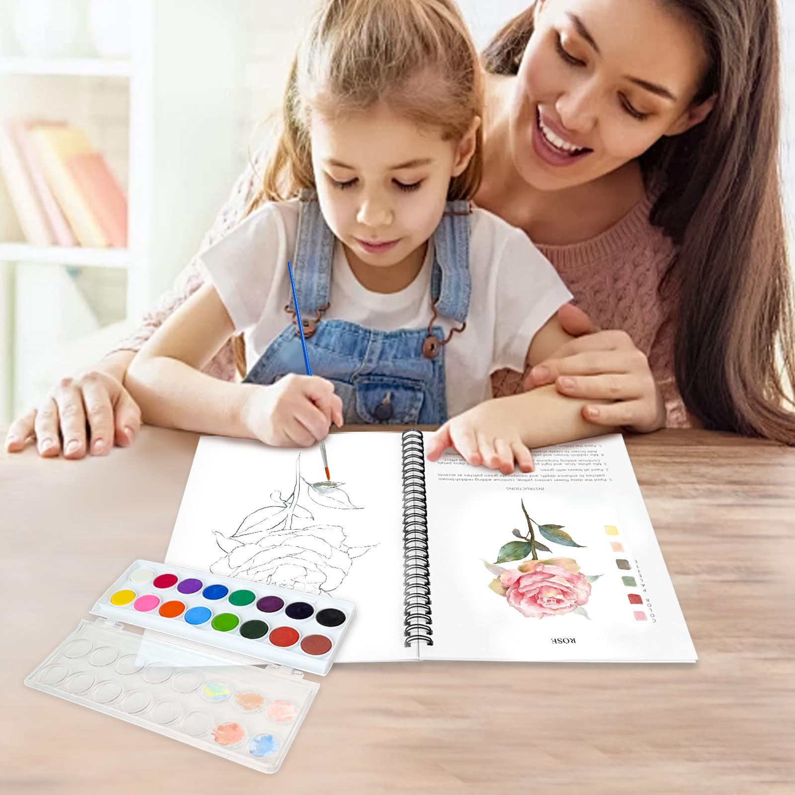 Terself Watercolor Book portable 6.5in x 9in for travel and on-the-go painting