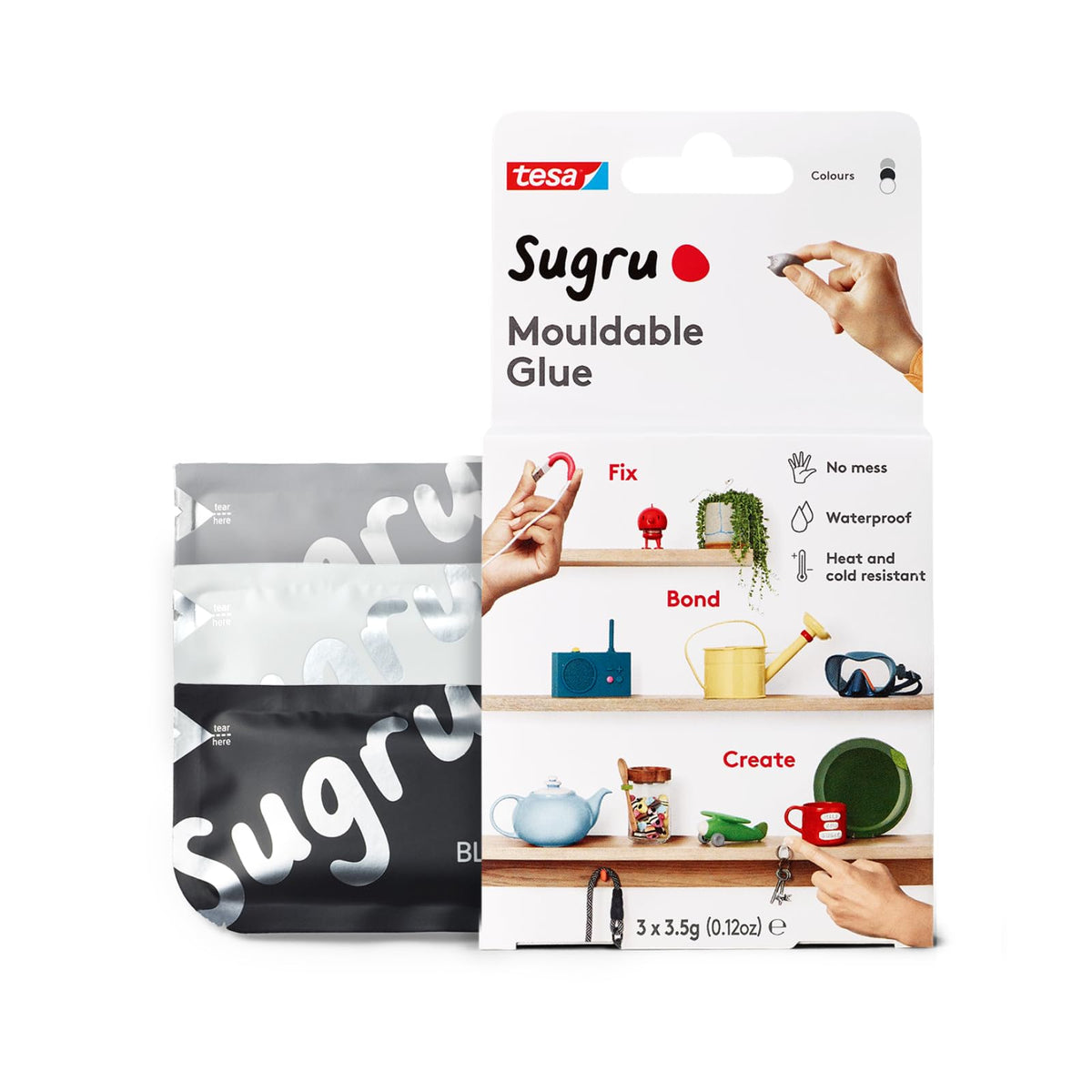 Tesa Sugru moldable silicone putty ready to shape for quick fixes