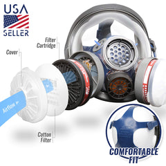 Tesoro Moda full-face respirator silicone seal for comfortable fit