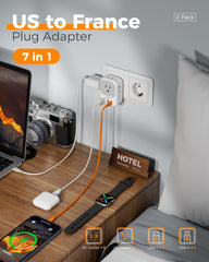 TESSAN four-outlet adapter supports multiple devices at once.