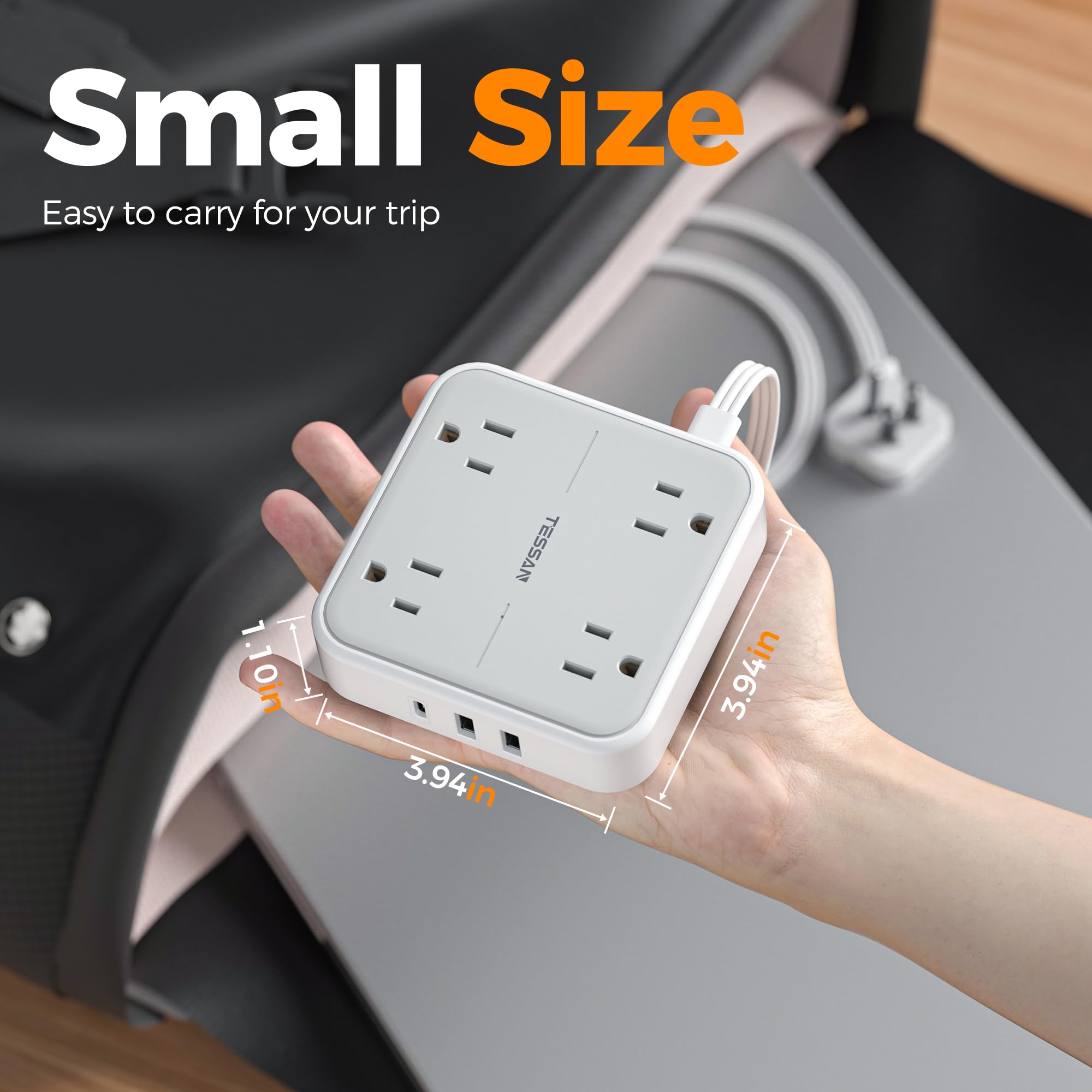 TESSAN 900J surge protection for electronics safety.