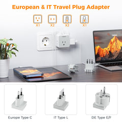 USB-C and USB-A ports enable fast charging on the go.