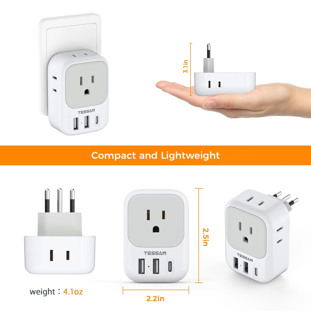 TESSAN travel essentials pack helps reduce charger clutter.