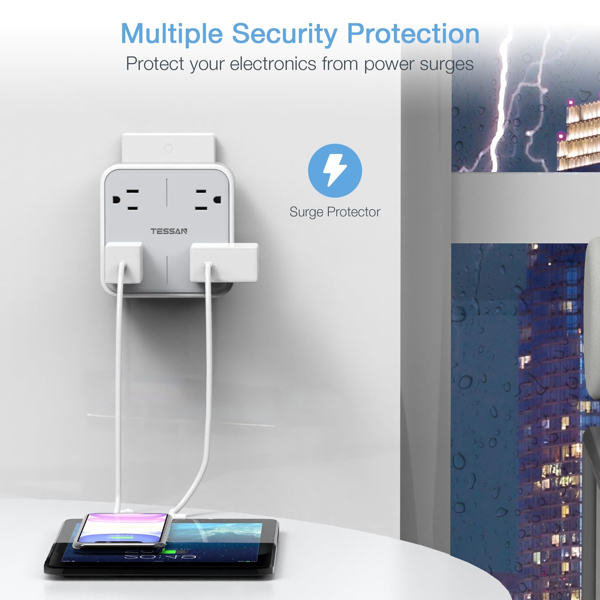 TESSAN travel-friendly extender is compact for trips and hotel rooms