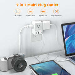 TESSAN USB-C and USB-A ports ready to power phones and tablets.