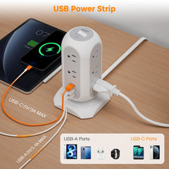 TESSAN USB-C port delivers fast charging alongside USB-A.