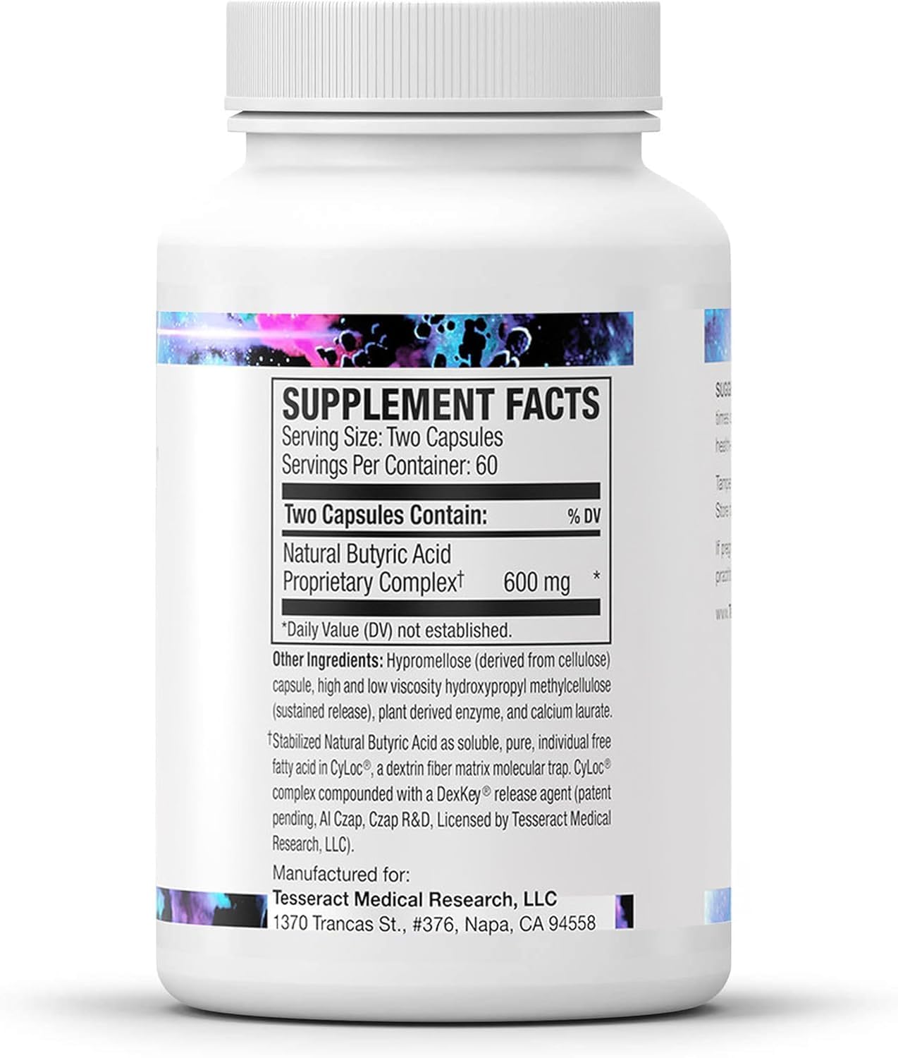 ProButyrate capsules lined up for a healthy daily routine