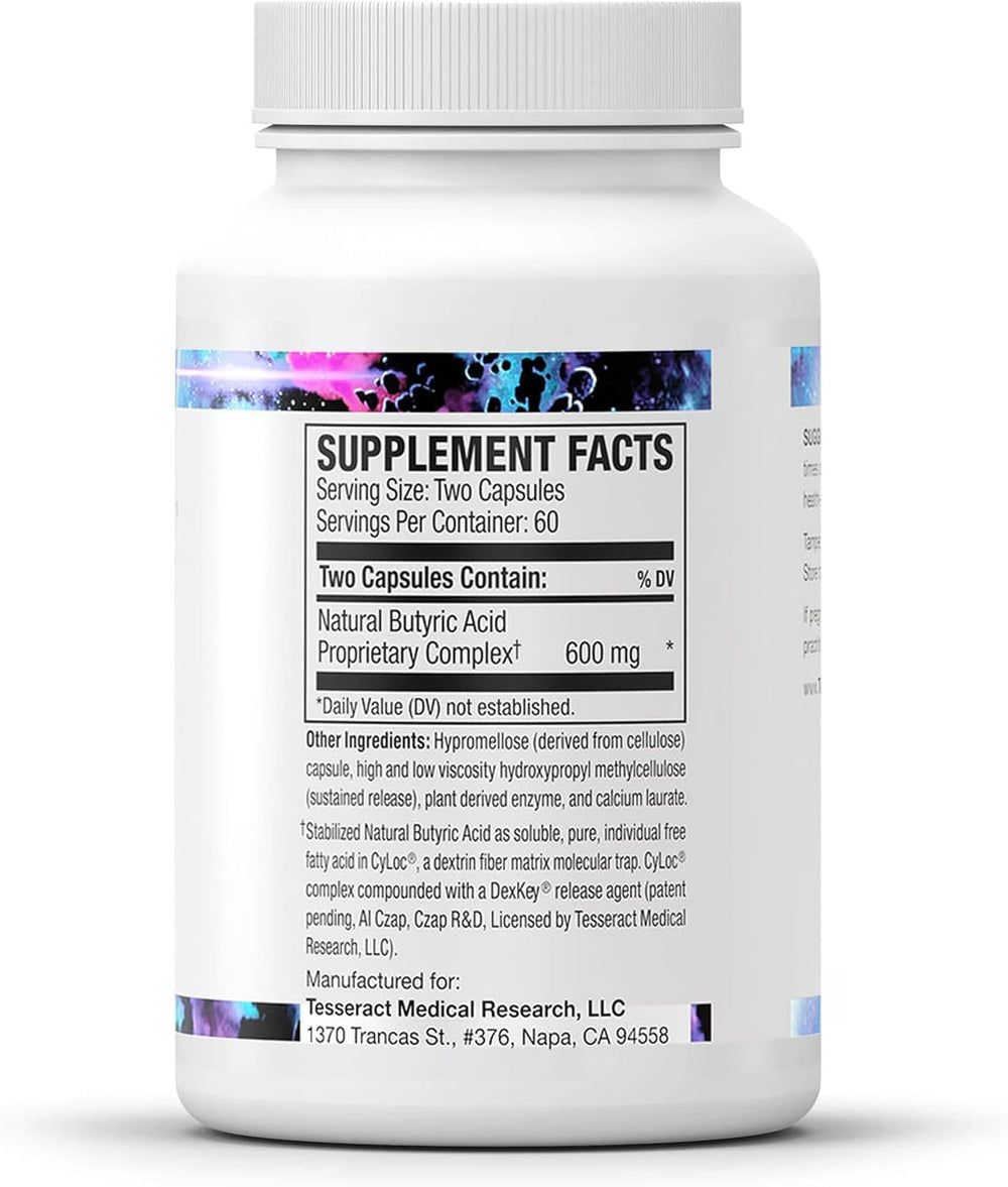 ProButyrate capsules lined up for a healthy daily routine