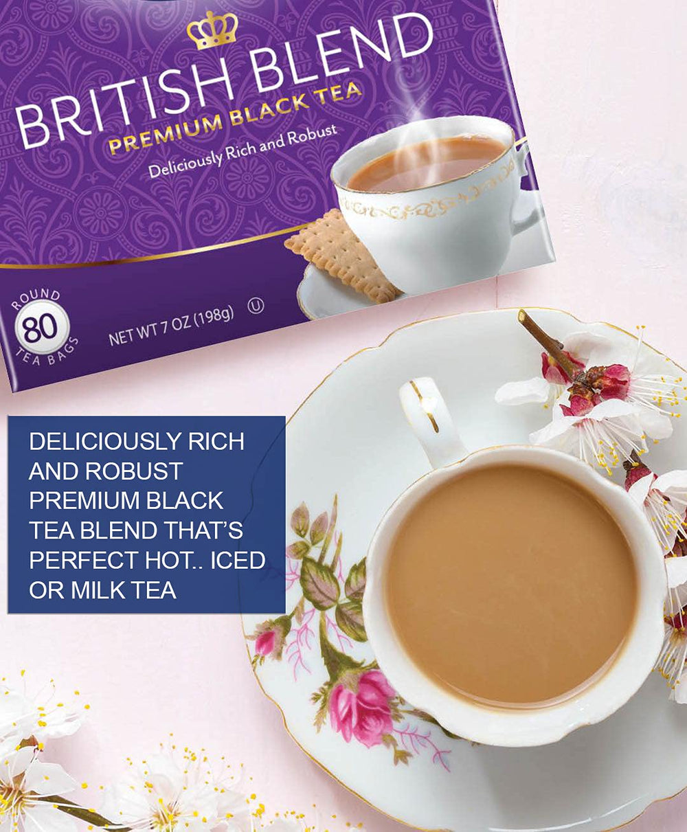 Tetley British Blend premium tea bags pack6 open, ready for brewing