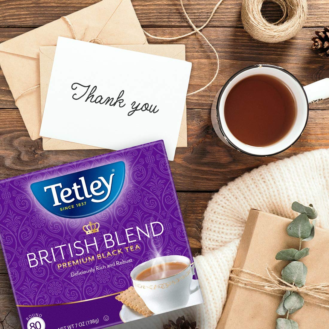Tetley tea bags no-strings design for mess-free brewing