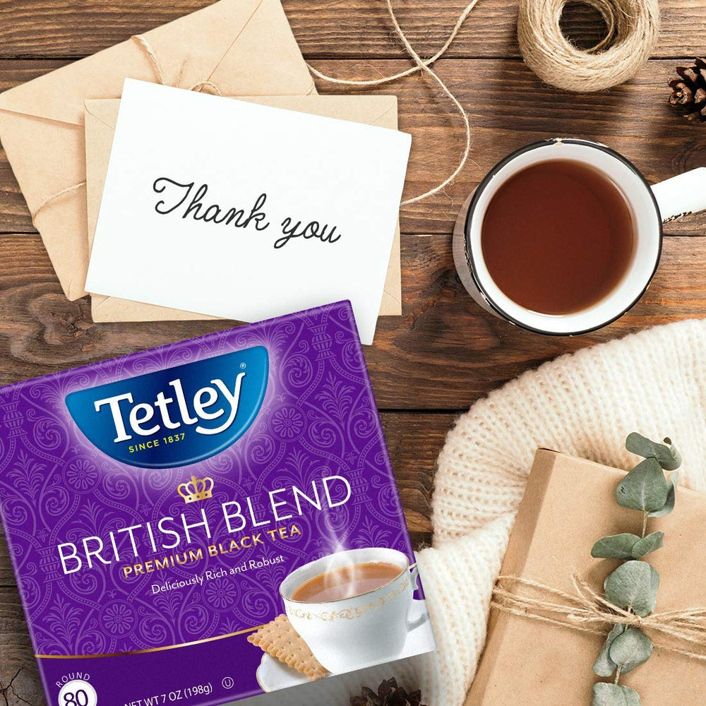 Tetley tea bags no-strings design for mess-free brewing
