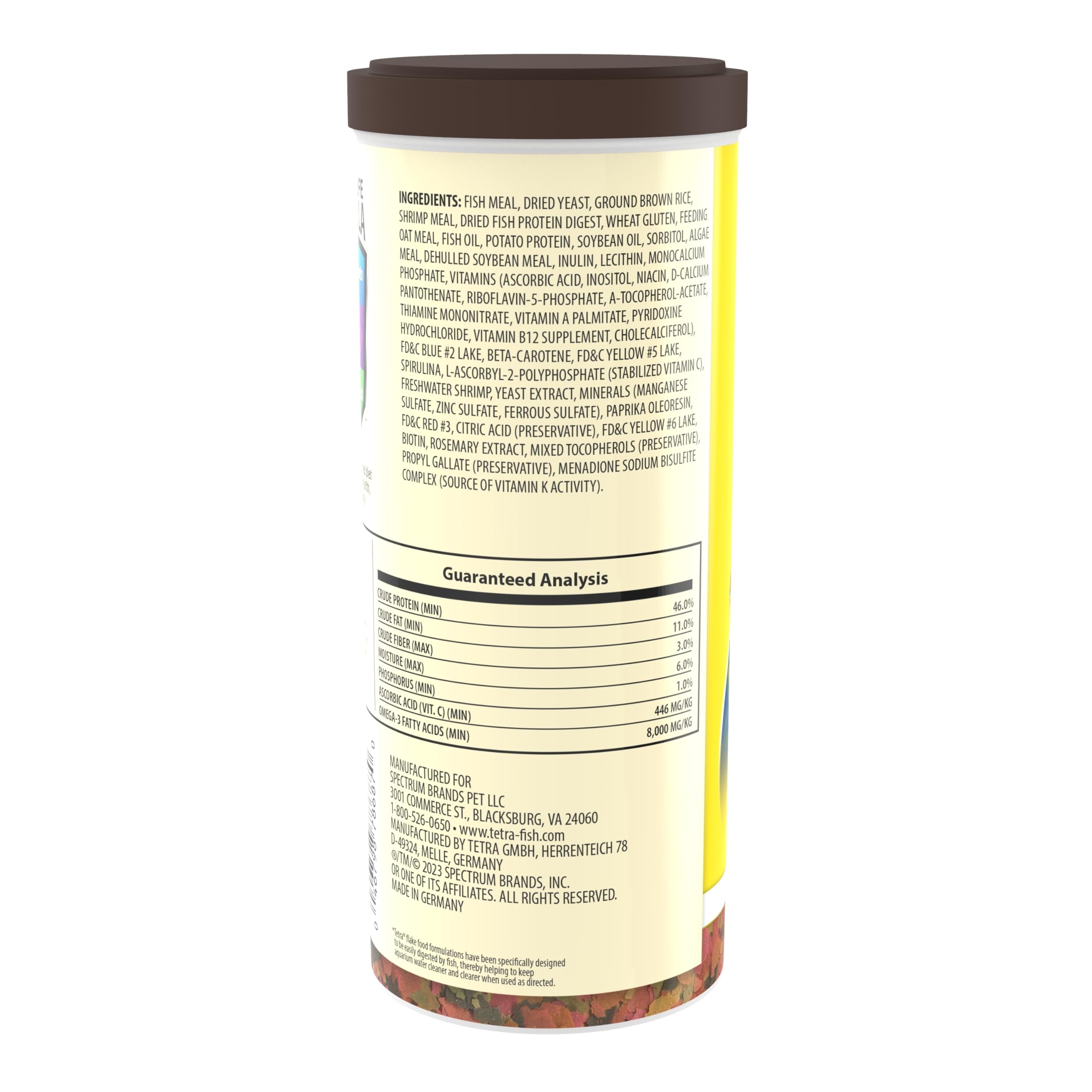 TetraMin Tropical Flakes packaging image highlights easy use for beginners.