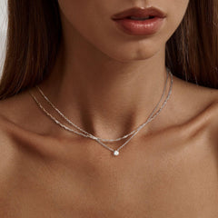 Tewiky cubic zirconia pendant close-up showing clear stones