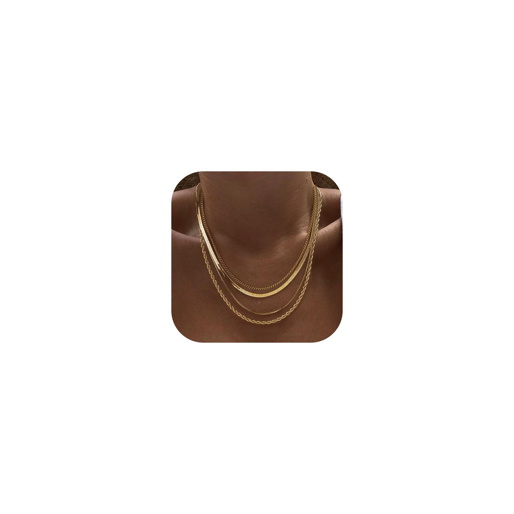 Tewiky herringbone necklace offers versatile layering for everyday wear.
