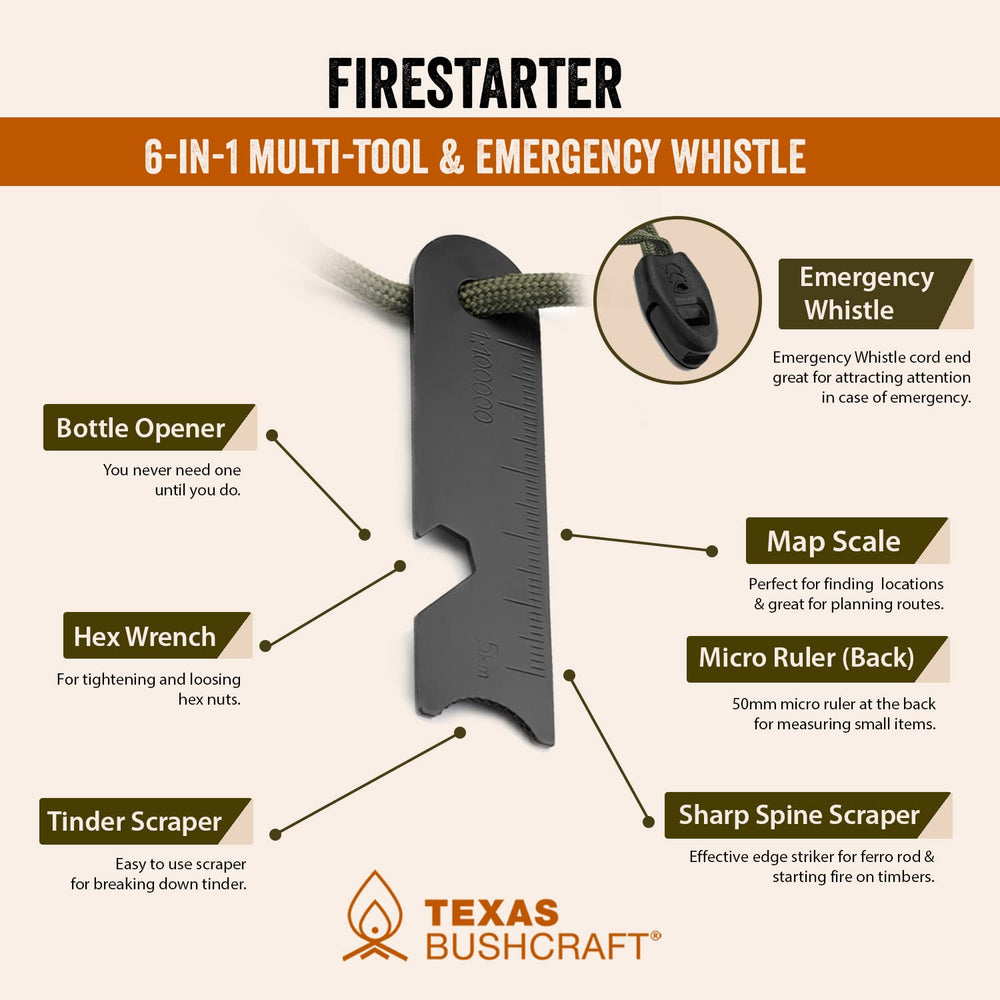 Texas Bushcraft hex wrench—multi-use tool for small repairs.